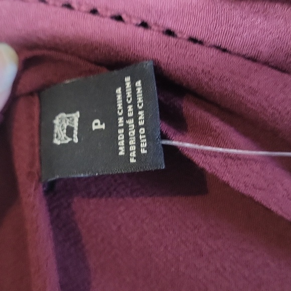 SCOTCH & SODA MAISON SCOTCH Merlot Maison Wrap Midi Dress w/ Necklace - Picture 6 of 16